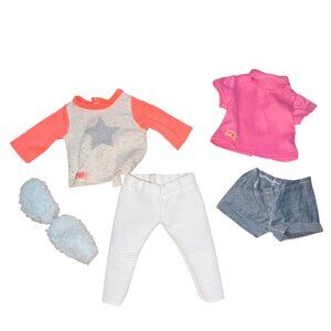 Our Generation 18 in Doll 5 Piece Lot Of Doll Clothing-GUC
